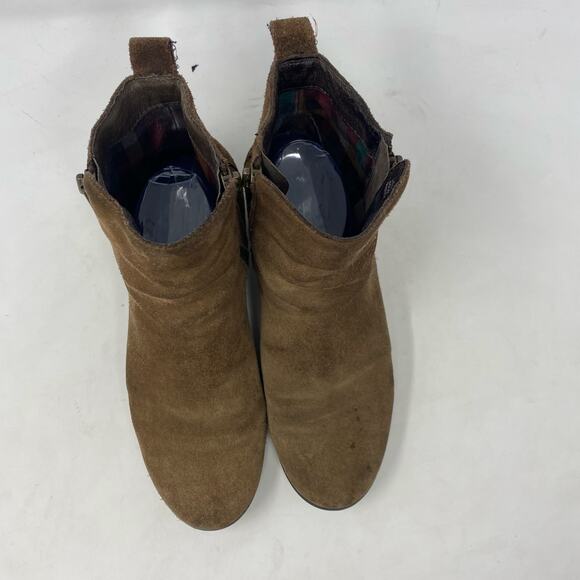 Born Landa Ankle Boots Brown Suede Western Bootie Shoe Wo,ems Size 9 - Picture 4 of 8